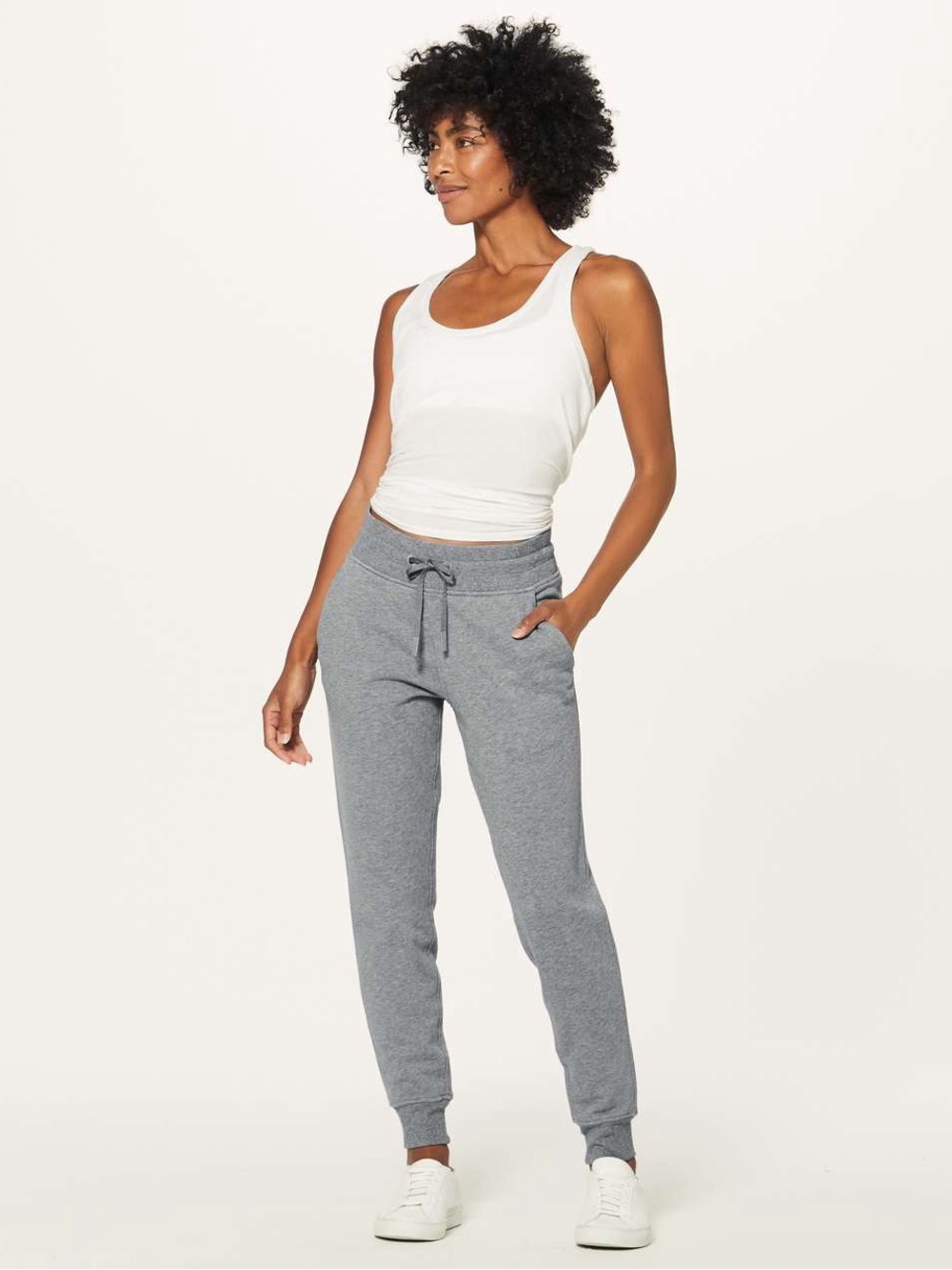 Lululemon Ω 🩶 Women's Warm Down Joggers in Light Gray